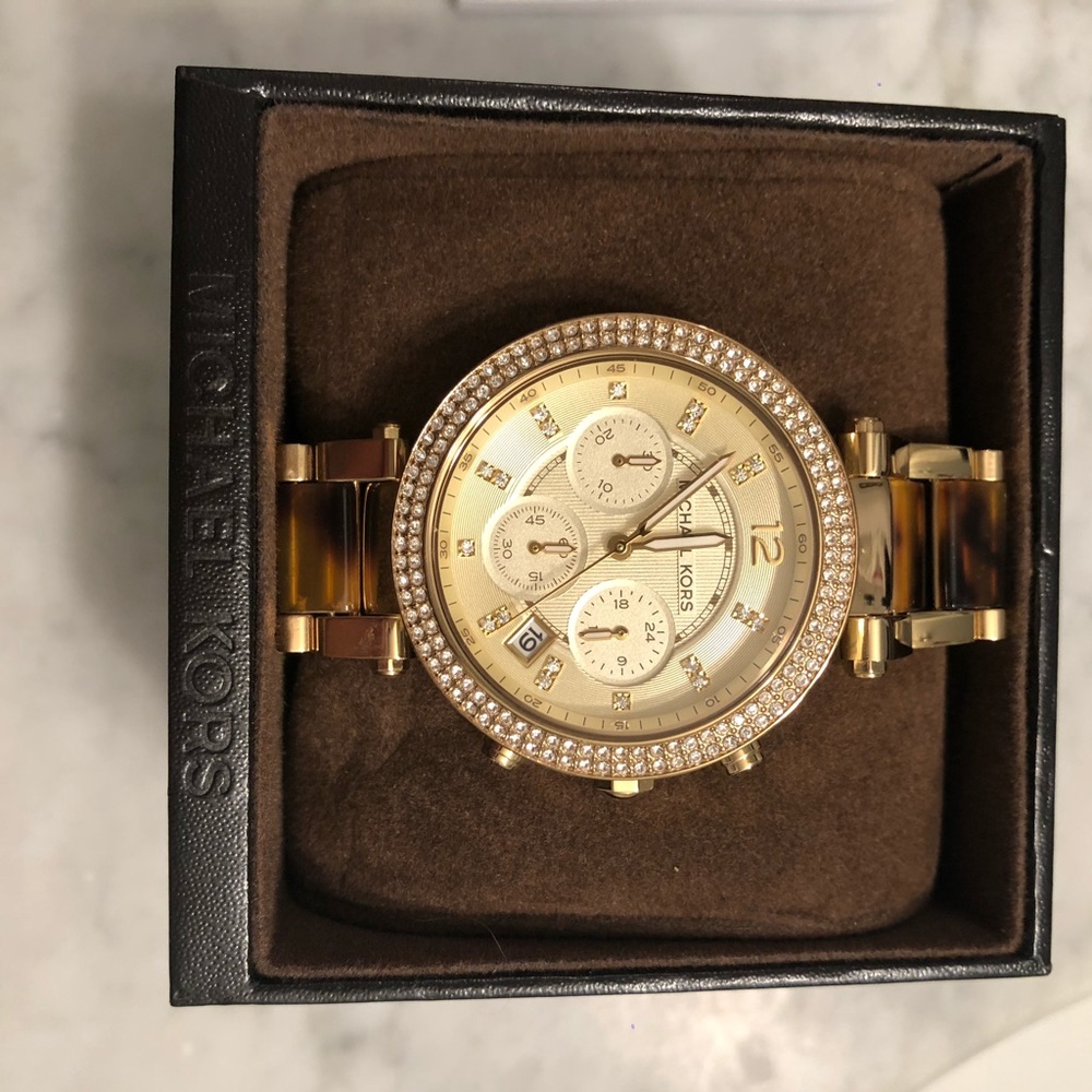 Michael Kors Tortoise Shell Wristwatch